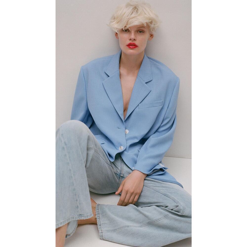 Maeve Light Blue Blazer - Picture 7 of 7